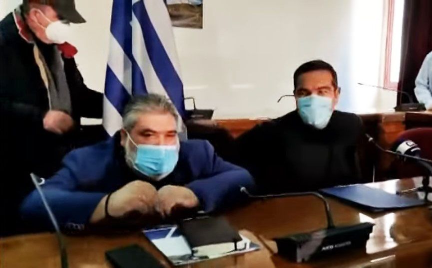 Πτολεμαίδα: H σύσκεψη του Α. Τσίπρα με τους τοπικούς φορείς στο Δημαρχείο Εορδαίας
