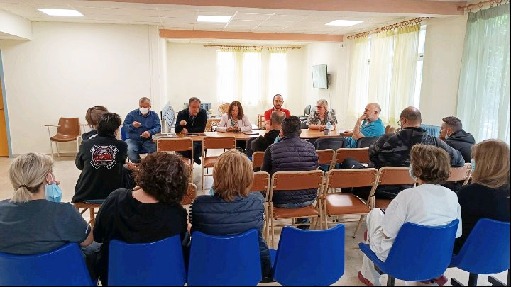 Επίσκεψη κλιμακίου του ΣΥΡΙΖΑ Κοζάνης στο Γενικό Νοσοκομείο Κοζάνης.