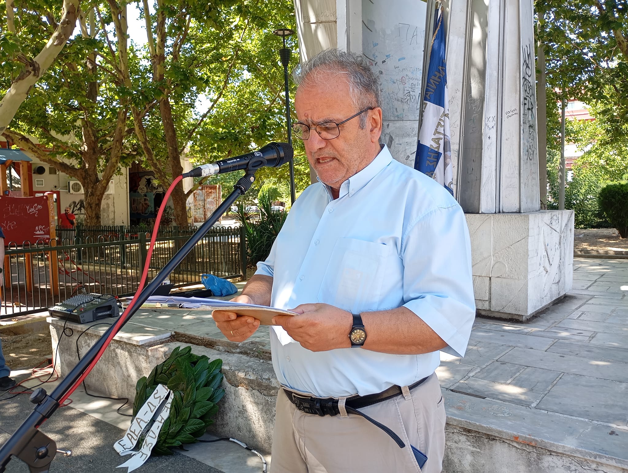 Εκδήλωση μνήμης και τιμής, από τις οργανώσεις,ΠΕΑΕΑ- ΔΣΕ για τους έξι ΕΑΜιτες που στις 5 Αυγούστου του 1943 στην τοποθεσία &quot;Κουρί&quot; Πτολεμαϊδας εκτέλεσαν οι Γερμανοί κατακτητές και οι ντόπιοι συνεργάτες τους.