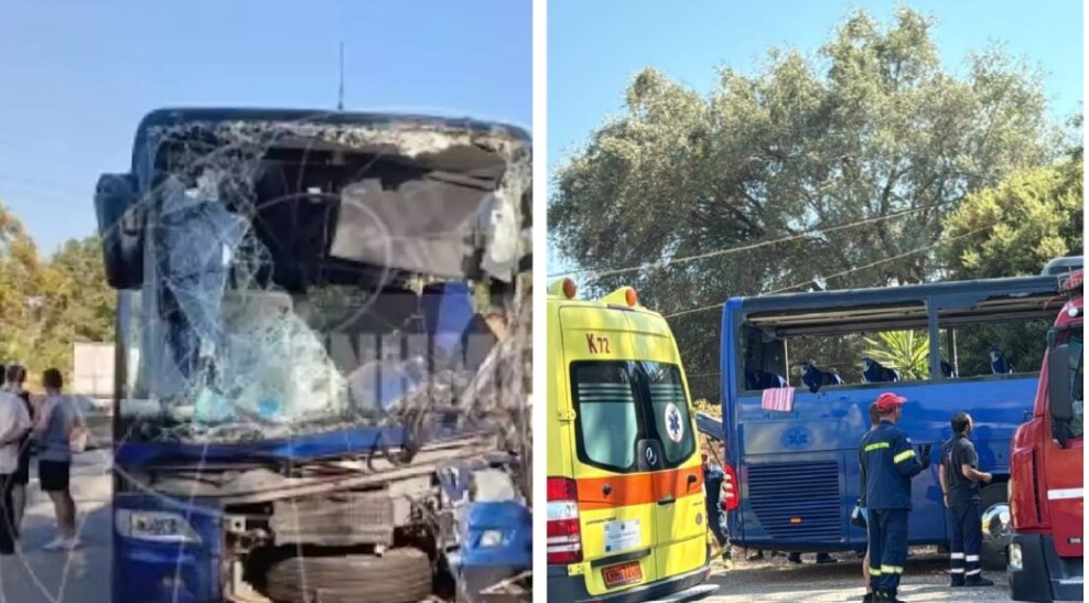 Κέρκυρα: Παιχνίδι της μοίρας για τον 31χρονο οδηγό του τουριστικού λεωφορείου – Μητέρα με παιδί που κάθονταν…