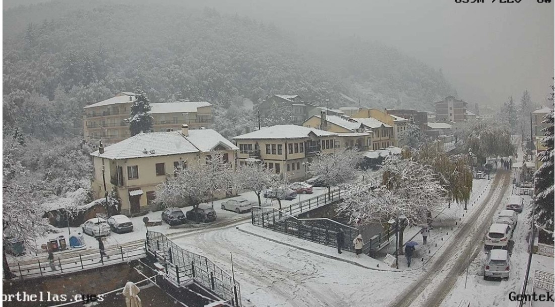 Κακοκαιρία Bora: «Άσπρη μέρα» είδαν Φλώρινα, Νυμφαίο και Πισοδέρι