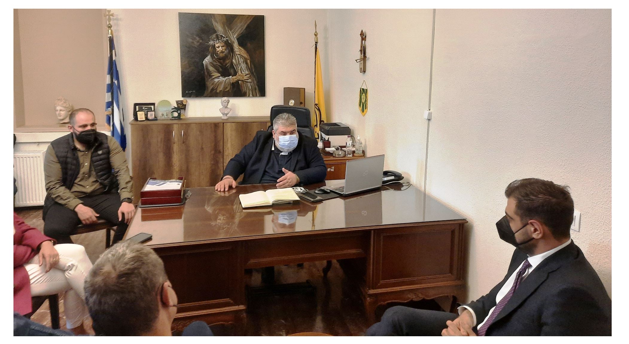 Συνάντηση του Δημάρχου Εορδαίας με τον Γραμματέα της Πολιτικής Επιτροπής Ν.Δ. Παύλο Μαρινάκη.