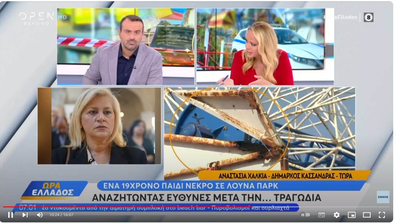 Δήμαρχος Κασσάνδρας: Μακάρι να είχα το δικαίωμα να κλείσω εγώ το λούνα παρκ 