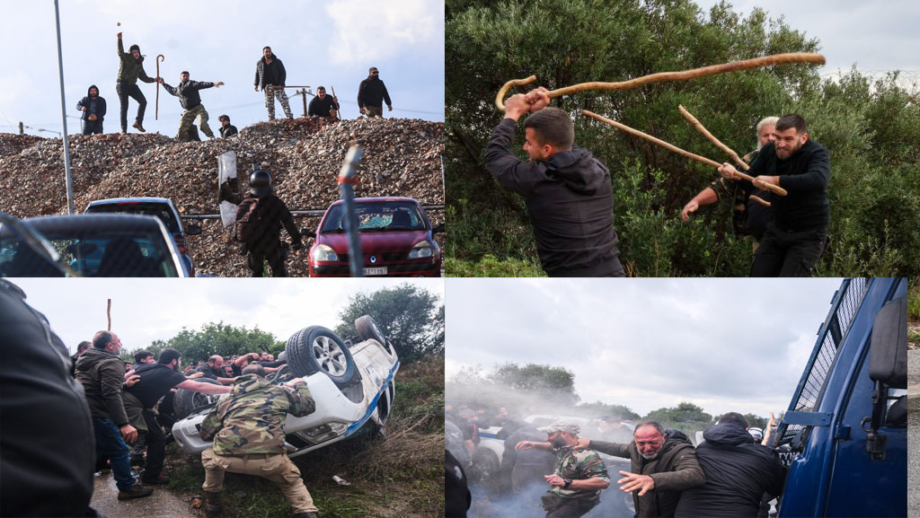 Έτσι κυνήγησαν οι αγρότες τα ΜΑΤ στην Κρήτη