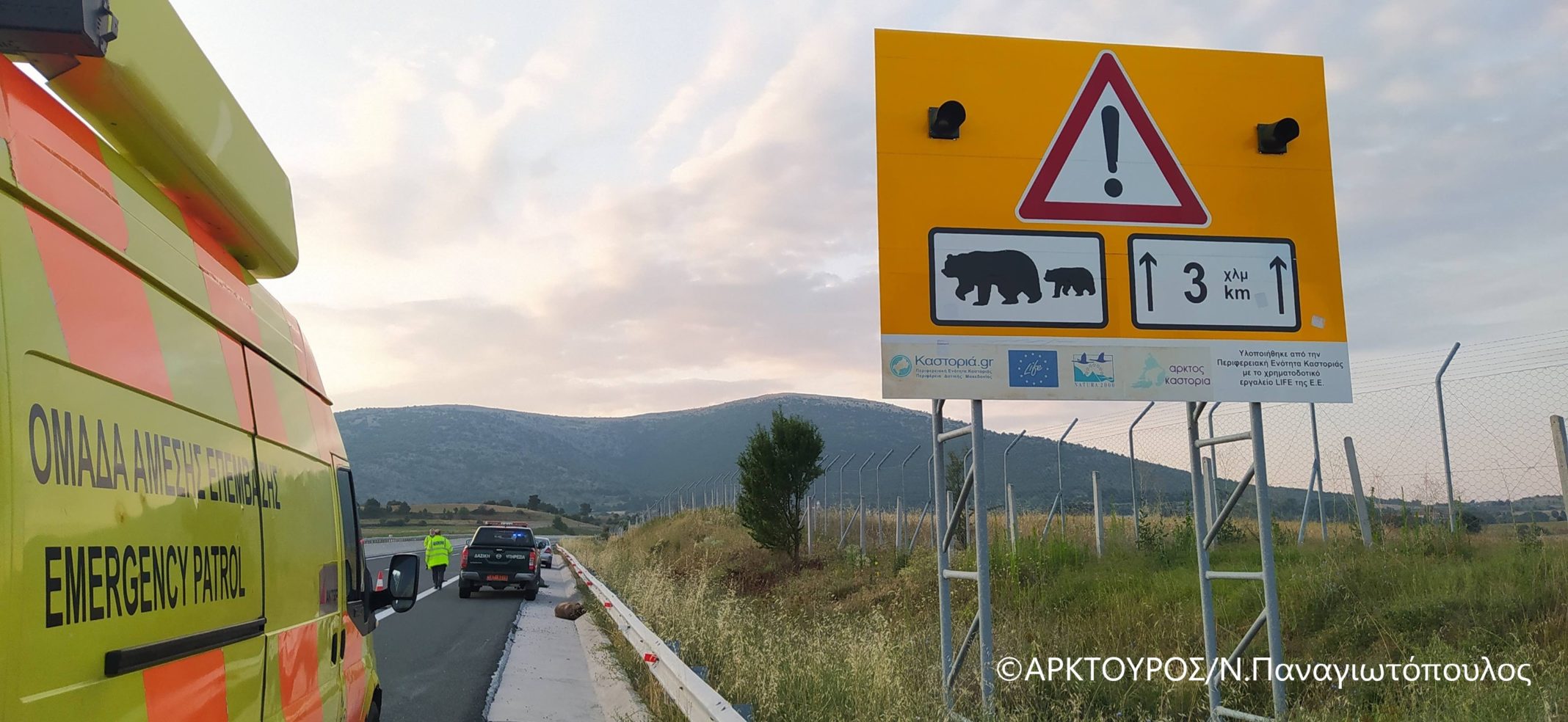 Επιπλέον μέτρα θα ληφθούν στον κάθετο άξονα Σιάτιστα – Κρυσταλλοπηγή της Εγνατίας οδού, μετά και το τελευταίο ατύχημα στο οποίο έχασε τη ζωή της αρκούδα 