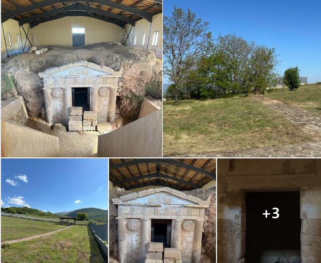 Μακεδονικός Τάφος Σπηλιάς. Αξίζει κάποιος να τον επισκεφθεί καθώς είναι ανοιχτός καθημερινά εκτός Τετάρτης. Θα θαυμάσει ένα επιβλητικό μνημείο του 4ου π. χ αιώνα