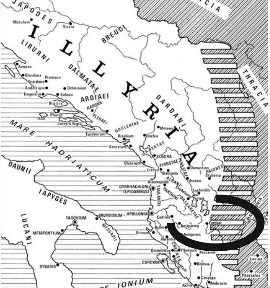 Η Εορδαία είναι η μόνη περιοχή που αναγράφεται στο χάρτη της δυτικής Μακεδονίας. Η ελληνική γλώσσα στο διάβα του χρόνου: Οι επαφές της ελληνικής με την ιλλυρική γλώσσα