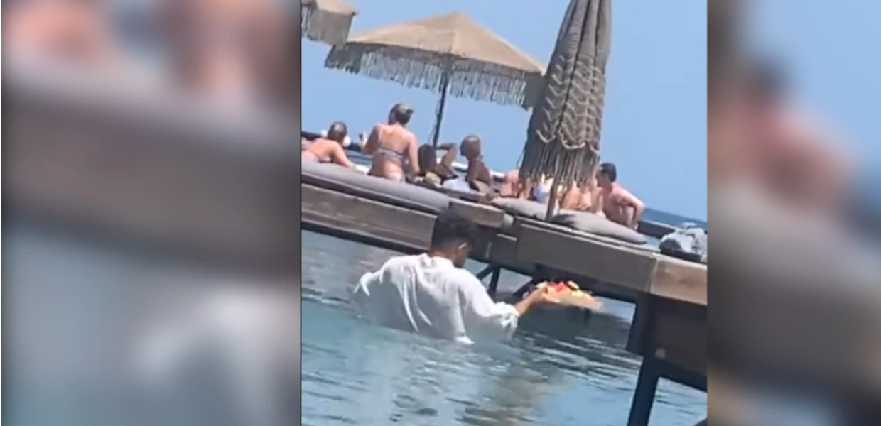 Ρόδος / Προκαλεί ο ιδιοκτήτης του beach bar: «Το νερό έφτασε στο στήθος του γιατί είναι κοντός»