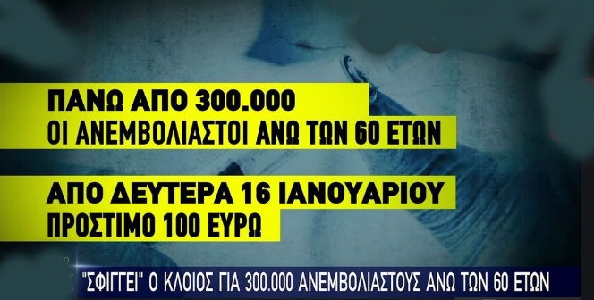 Πρόστιμο 100 ευρώ στην Εφορία για τους ανεμβολίαστους από τη Δευτέρα - Ποιοι θα εξαιρούνται