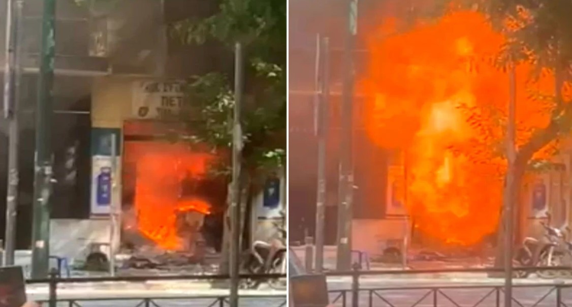 Πανικός στο κέντρο της Αθήνας από έκρηξη σε κατάστημα με φιάλες υγραερίου - Ένας τραυματίας