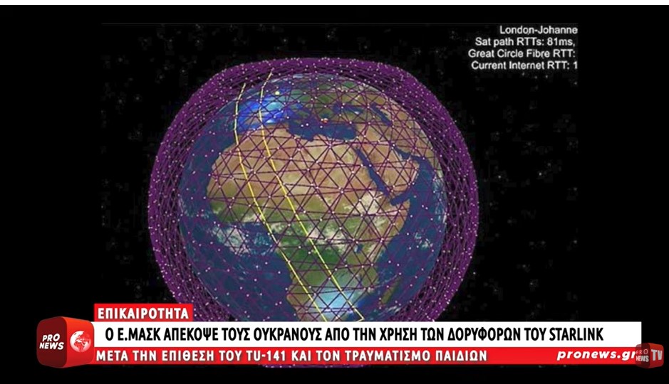 Ο Έλον Μασκ απέκοψε τους Ουκρανούς από την χρήση των δορυφόρων του Starlink