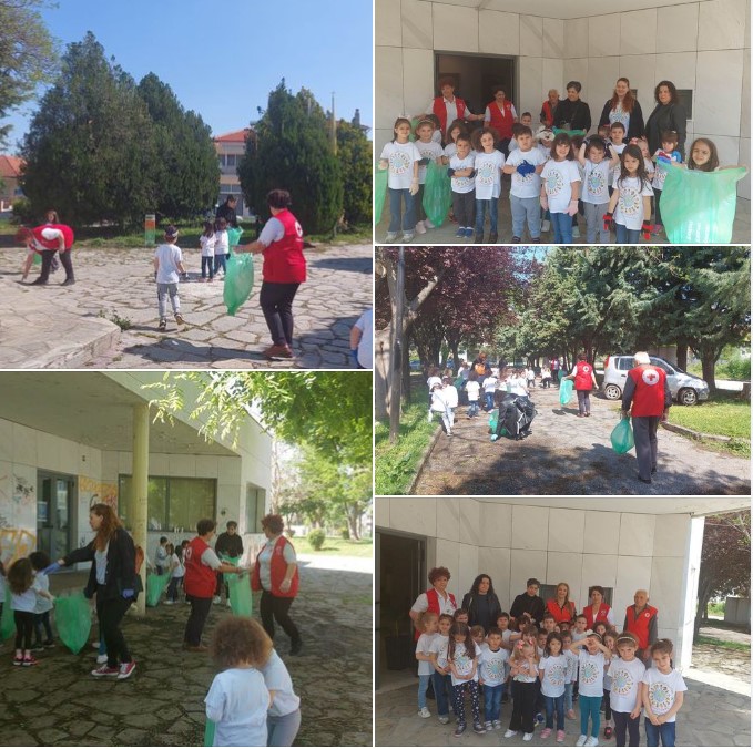 Δράση Εθελοντικού καθαρισμού αύλειων χώρων για την Παγκόσμια Ημέρα Περιβάλλοντος, από το ΠΤ του Ελληνικού Ερυθρού Σταυρού Πτολεμαΐδας