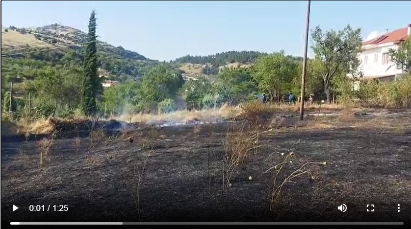 Κοζάνη: Υπό έλεγχο η φωτιά στις παρυφές της πόλης (video)
