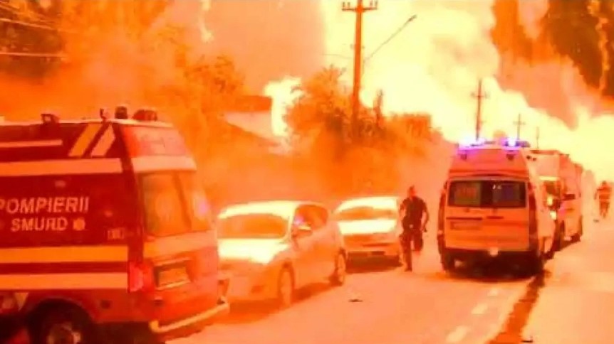 Ρουμανία: Ένας νεκρός και 33 τραυματίες από εκρήξεις σε πρατήριο καυσίμων