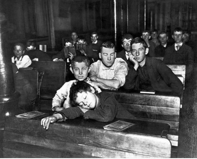 Παιδιά σε Σχολική αίθουσα στο Lower East Side, Νέα Υόρκη, 1886