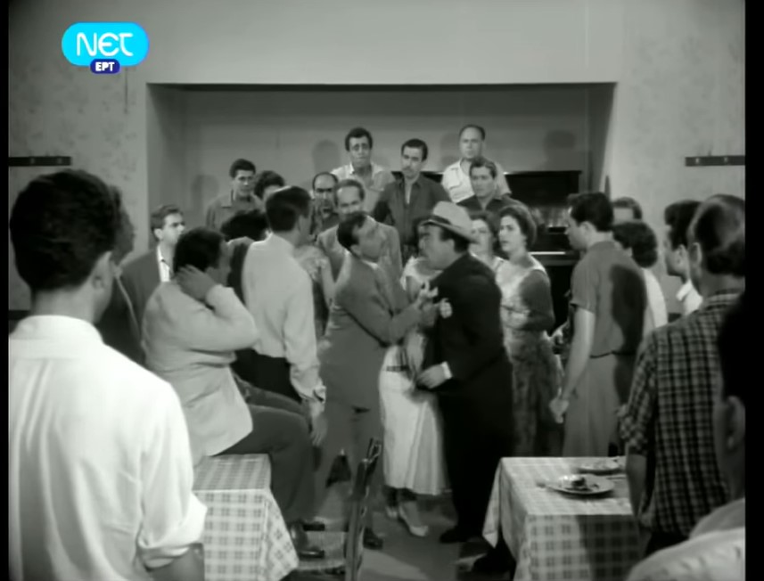 1957 / Ηρωική σκηνή  τρικούβερτου καυγά - &quot;Της νύχτας τα καμώματα&quot;