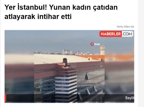 Κωνσταντινούπολη: Μυστήριο με αυτοκτονία 54χρονης Ελληνίδας - Έπεσε από οροφή εμπορικού κέντρου