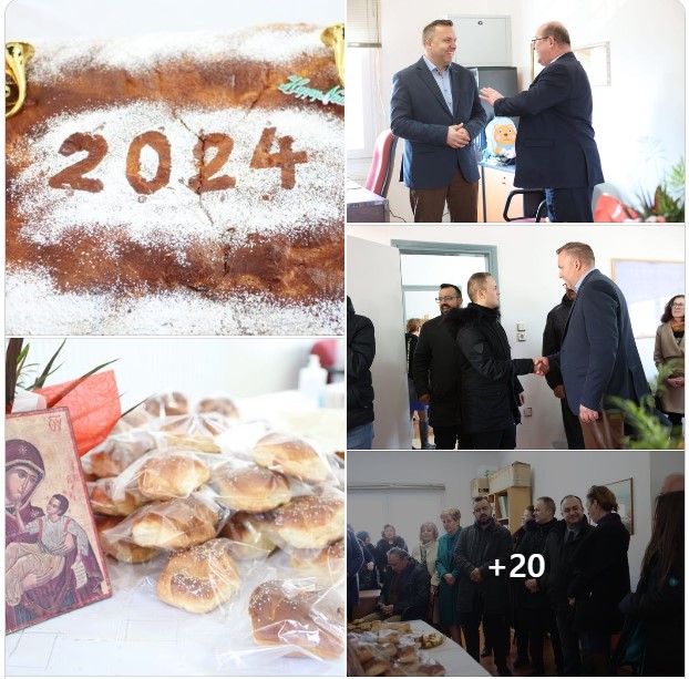 Την Πρωτοχρονιάτικη πίτα έκοψε σήμερα το Τοπικό Συμβούλιο Ολυμπιάδας του Δήμου Εορδαίας στο κοινοτικό κατάστημα του χωριού με την ευλογία του πανοσιολογιώτατου αρχιμανδρίτη π. Βαρθολομαίου, εφημέριου του χωριού