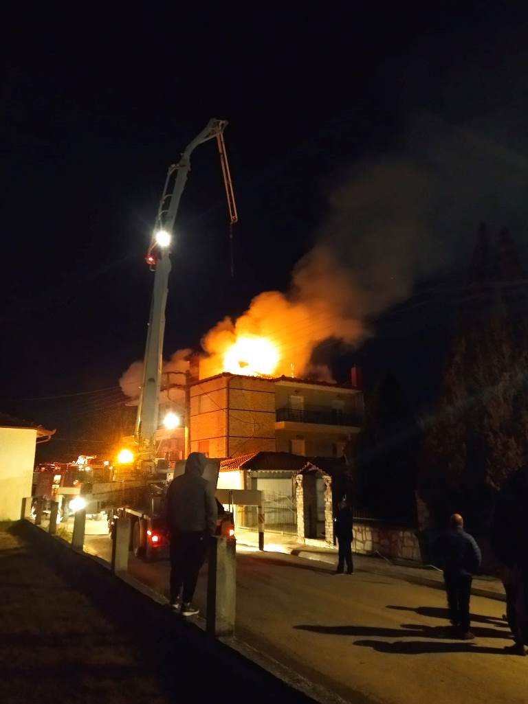 Εορδαία: Κάηκε ολοσχερώς κεραμοσκεπή κατοικίας στην Άρδασσα