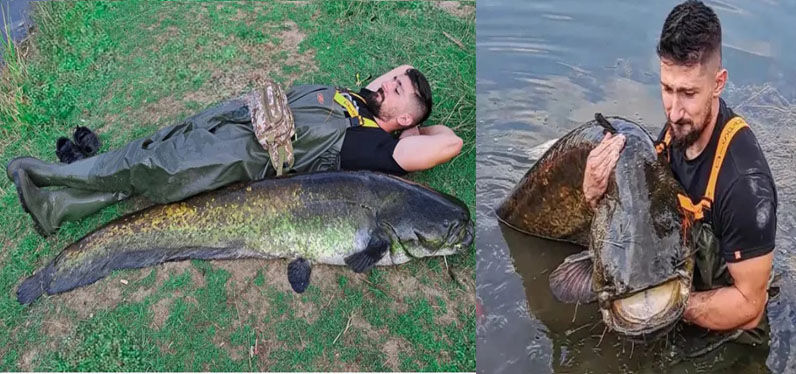 Αρκαδία: Έπιασε ψάρι 70 κιλών στην Μεγαλόπολη και το άφησε να ζήσει – «Μου πήρε 40 λεπτά» – ΦΩΤΟ