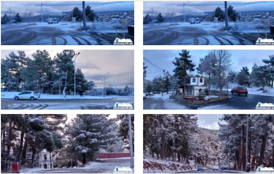 Στα λευκά ξύπνησε η πόλη της Κοζάνης – Δείτε βίντεο &amp; φωτογραφίες