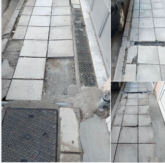 Πεζοδρόμιο Βασιλίσσης Σοφιας 41 - Τα παραπάνονα στο Δήμαρχο